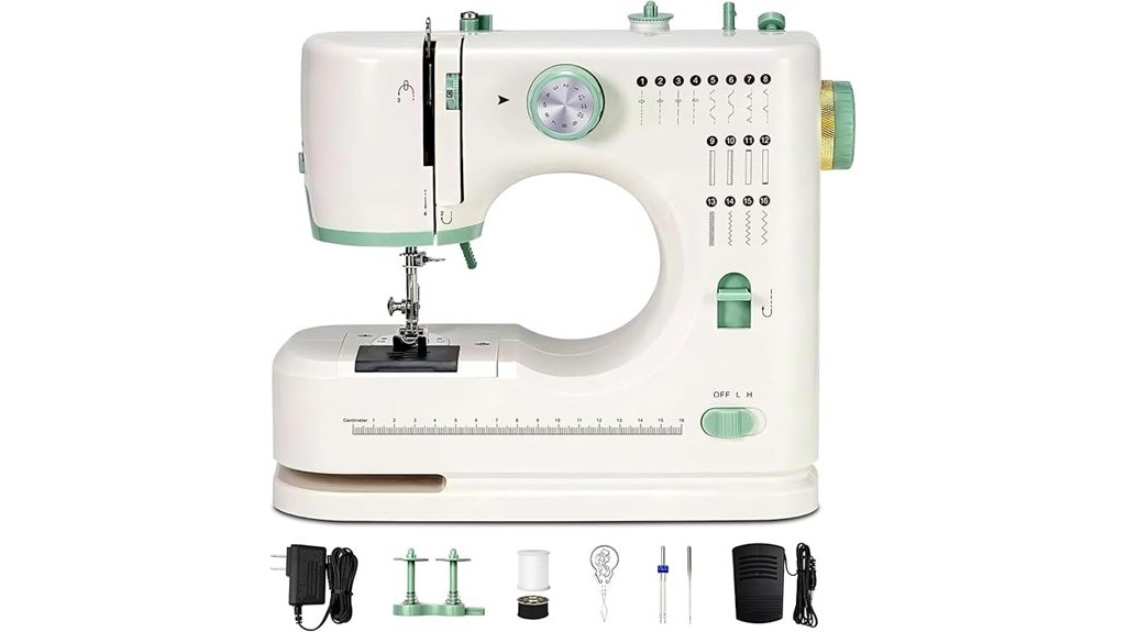 compact and versatile sewing machine