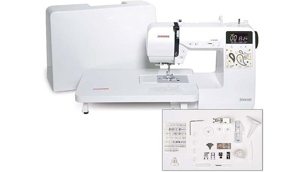 janome jw8100 sewing machine review