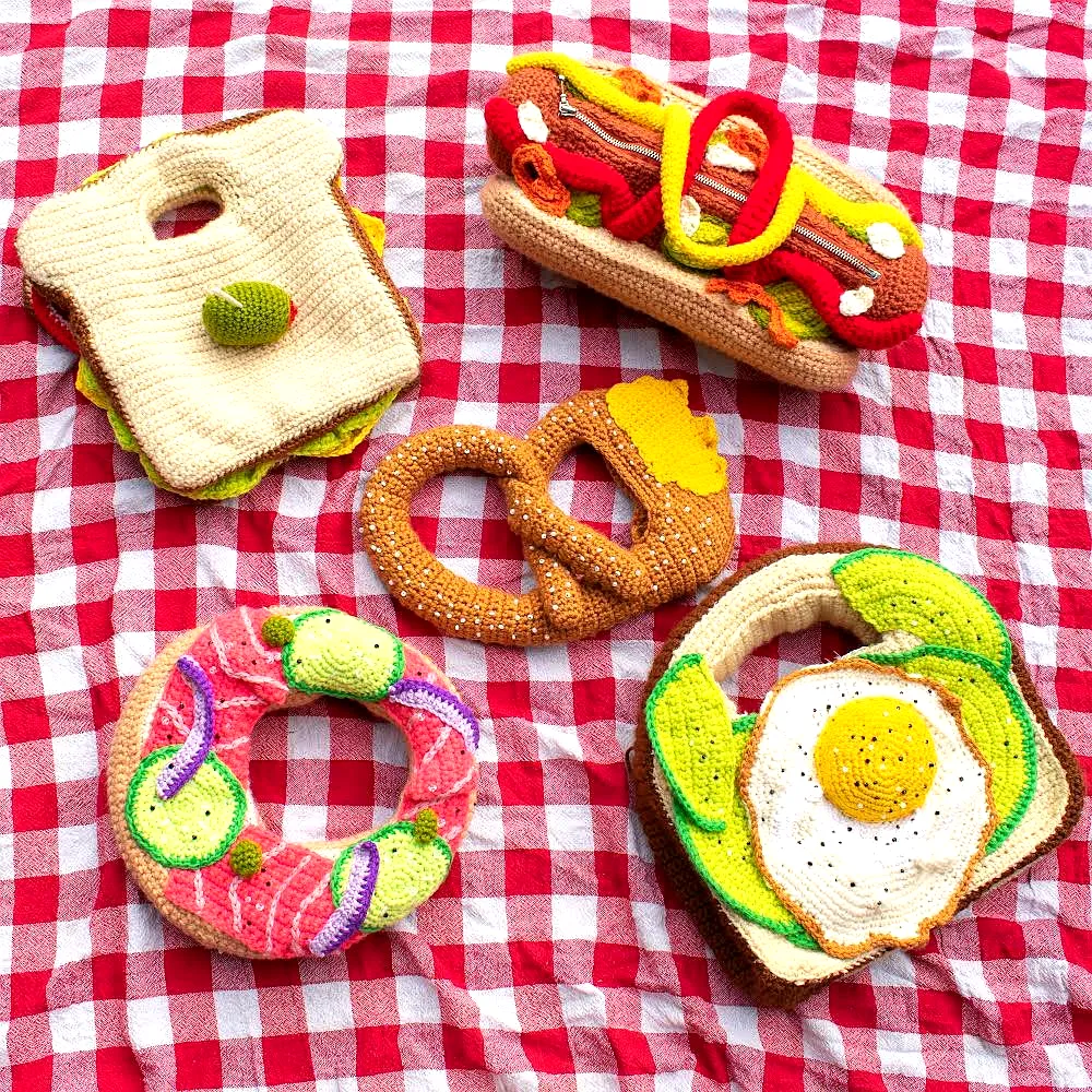 Adorable Colorful Crochet Breakfast Set for Creative Crafters