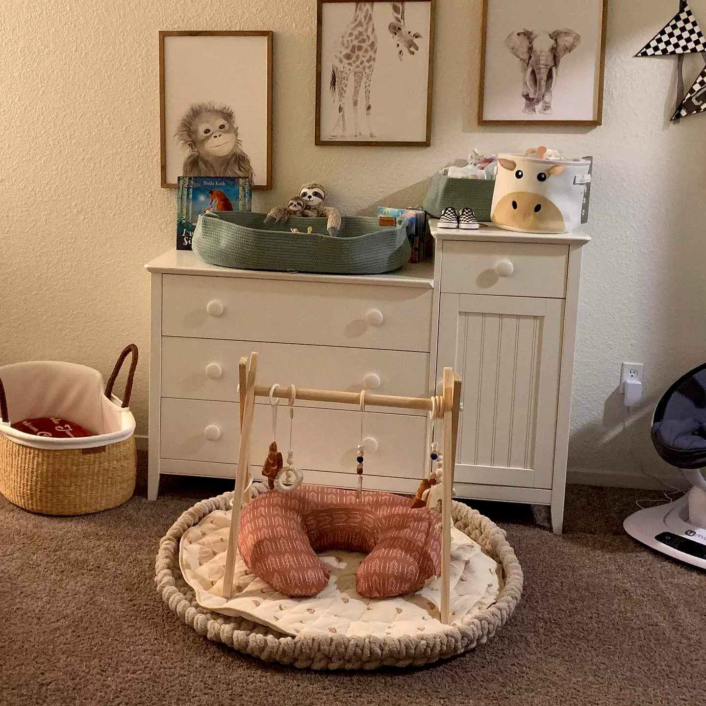Adorable Crochet Baby Playmat in Soft Pastels and Textures