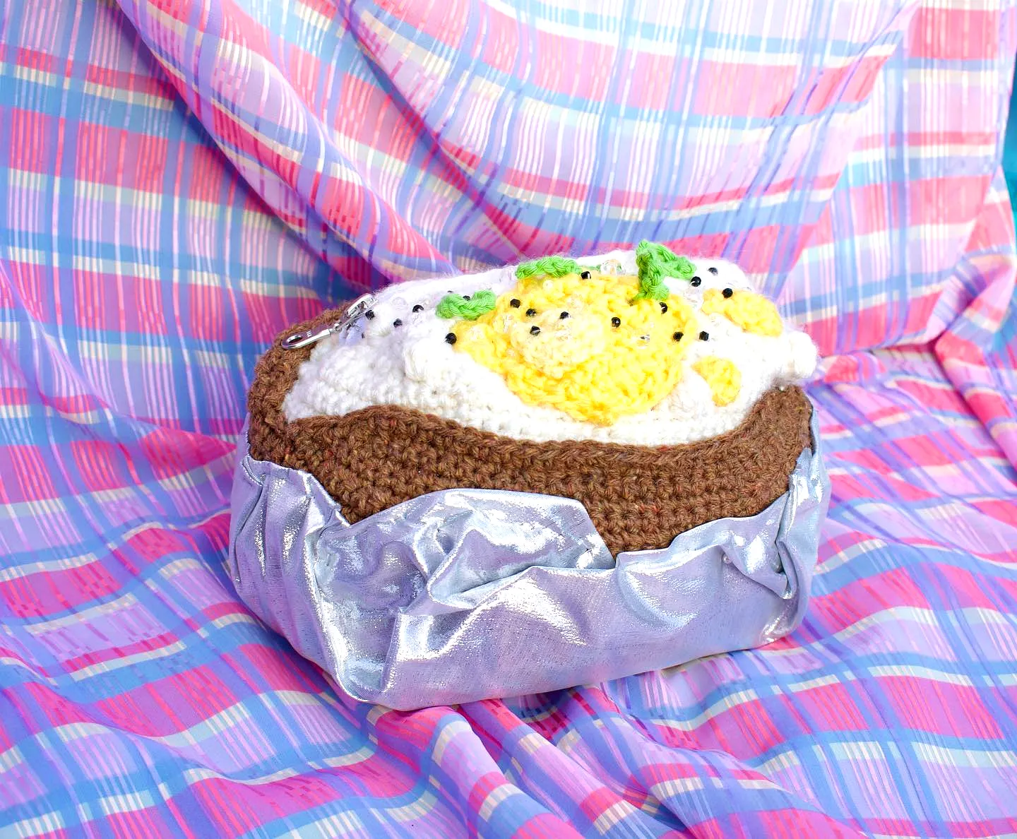 Adorable Crochet Breakfast Set in Vibrant Colors for Intermediates