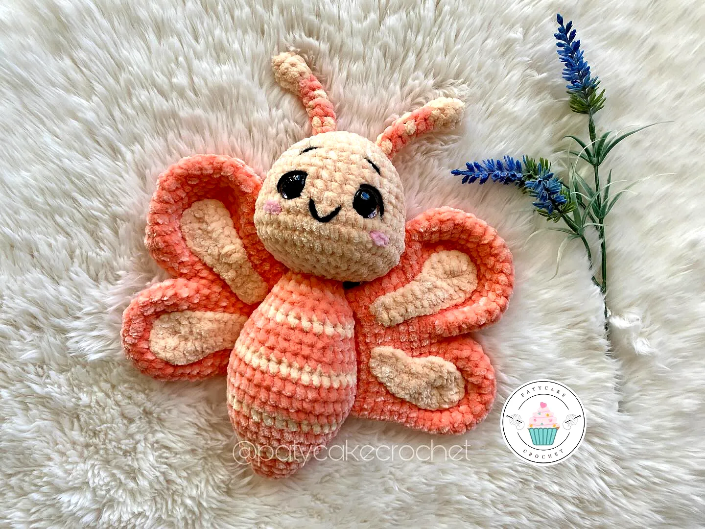 Adorable Crochet Butterfly with Colorful Wings