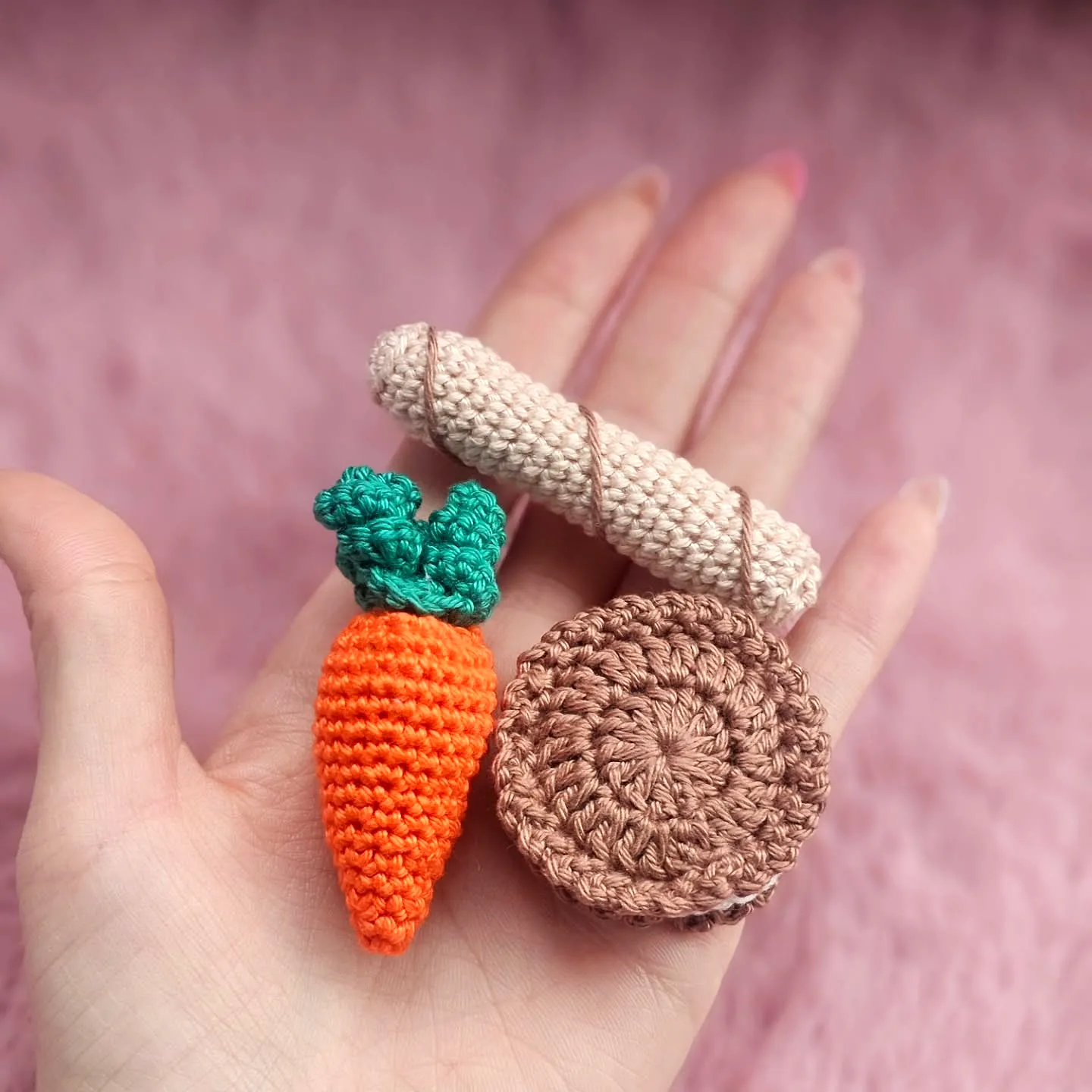 Adorable crochet cat toy set in vibrant colors for all skill levels