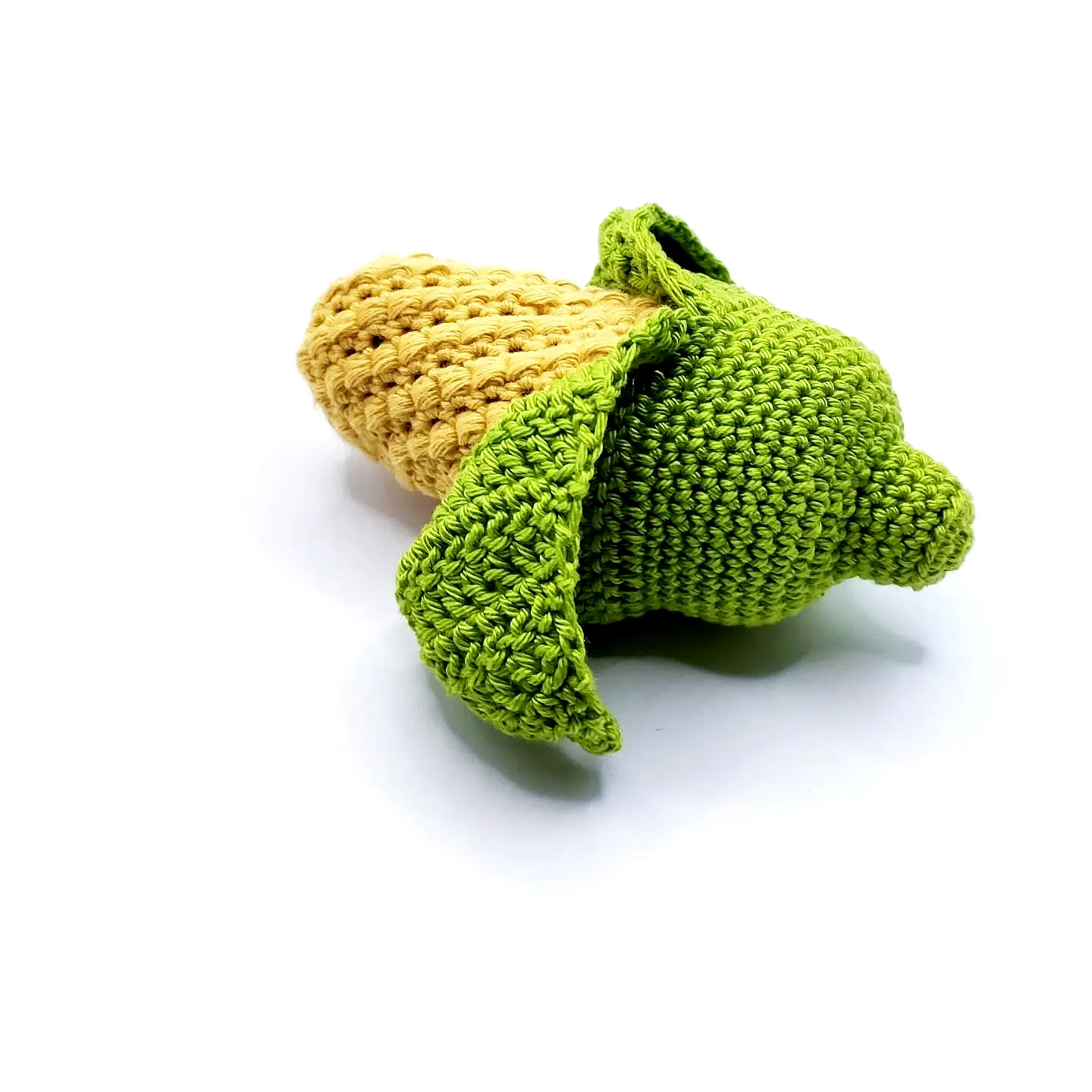 Adorable Crochet Corn Plush Toy in Vibrant Yellow and Green