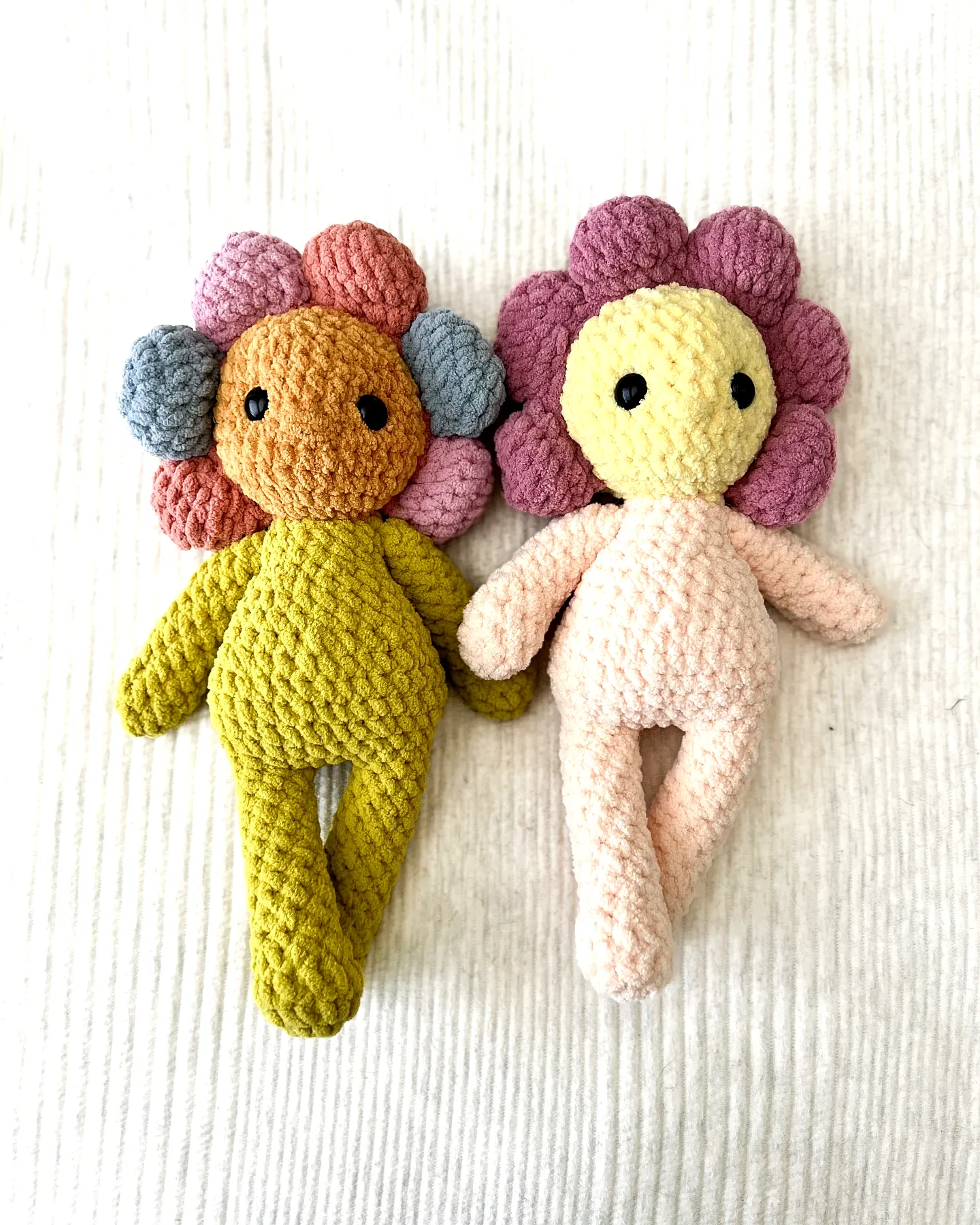 Adorable Crochet Doll Set in Vibrant Colors