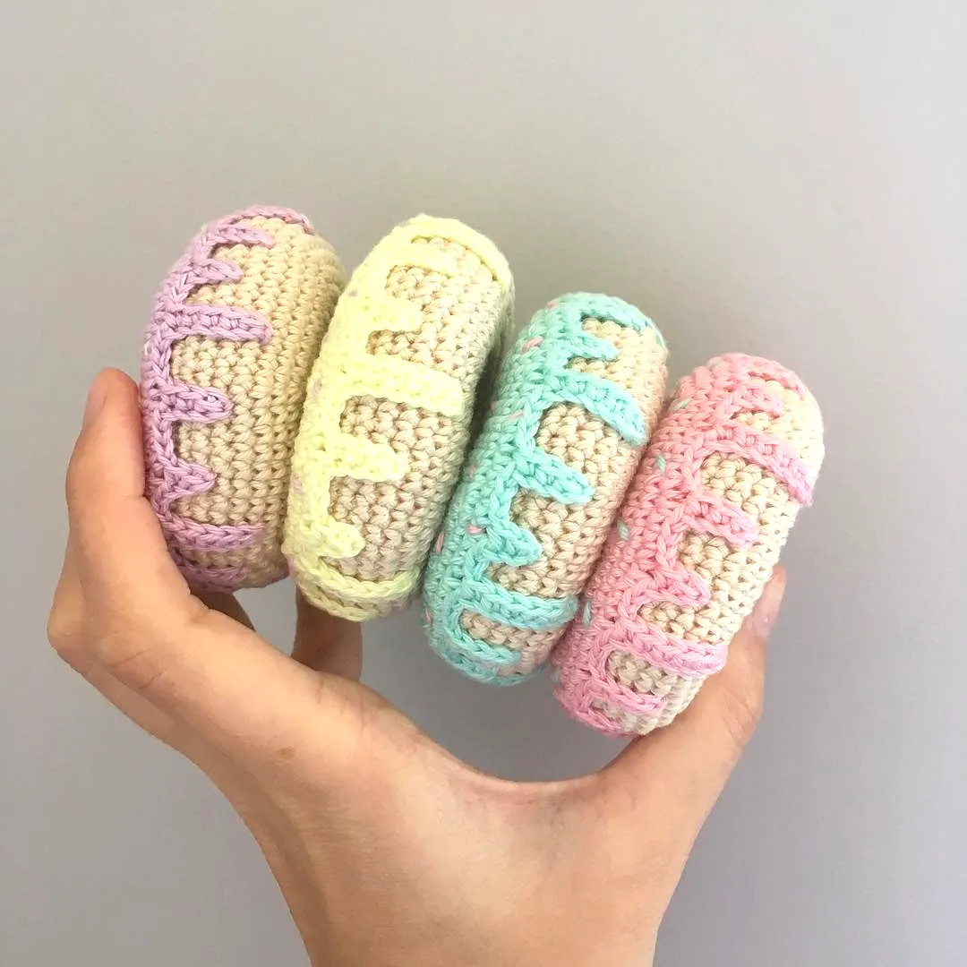 Adorable Crochet Donut Set in Pastel Colors