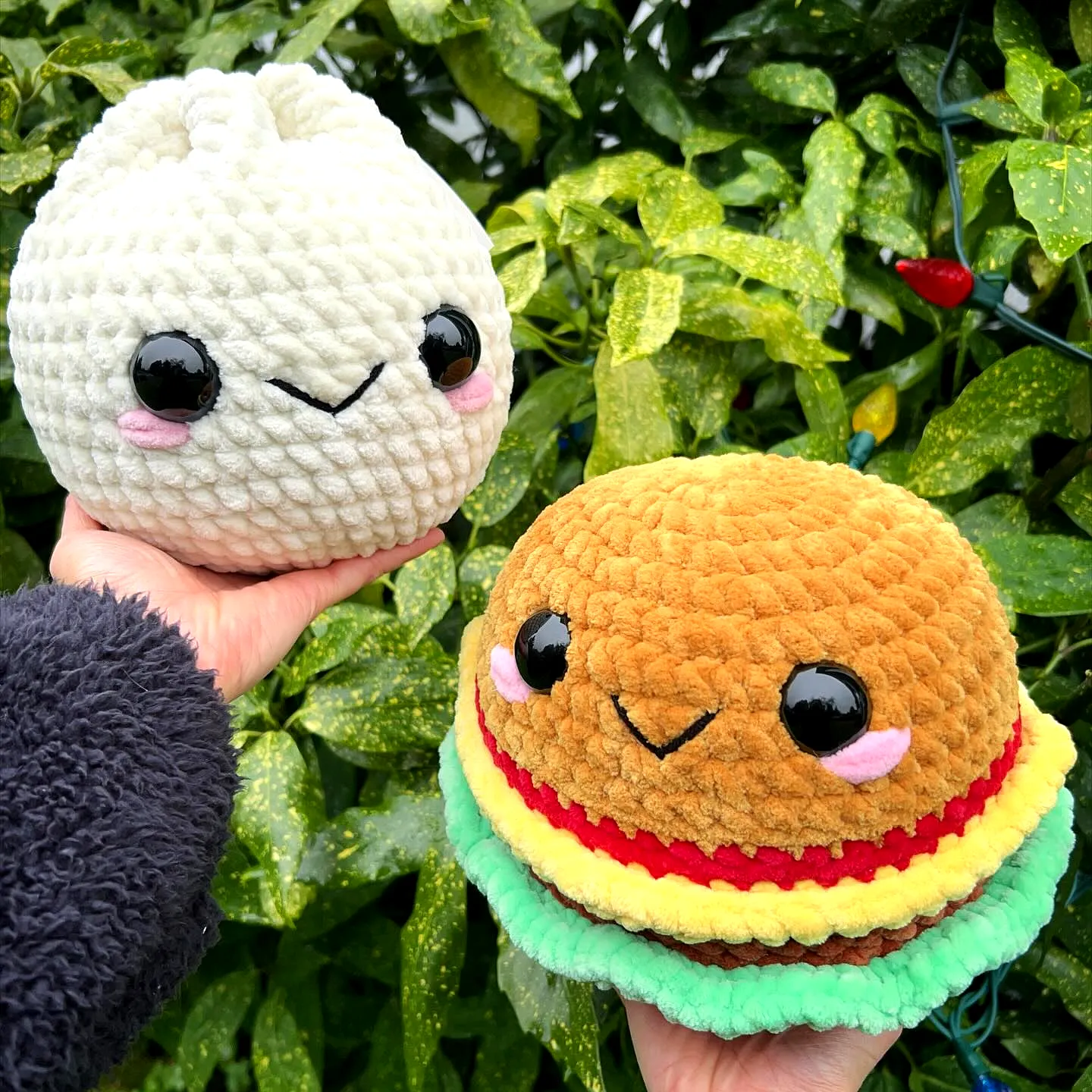 Adorable Crochet Food Toy Set in Vibrant Colors