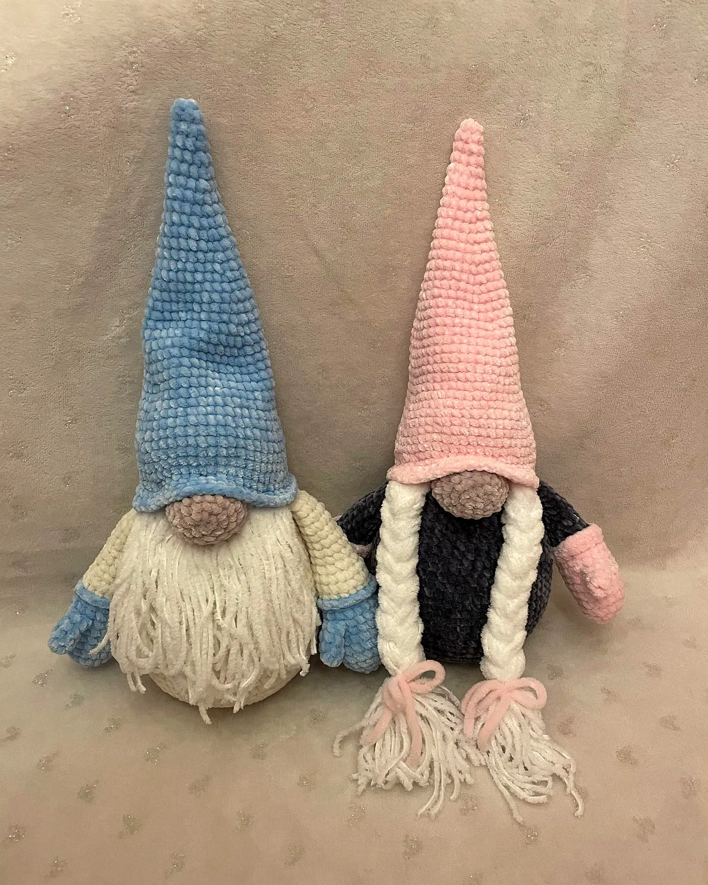 Adorable Crochet Gnome with Cozy Plush Colors and Details