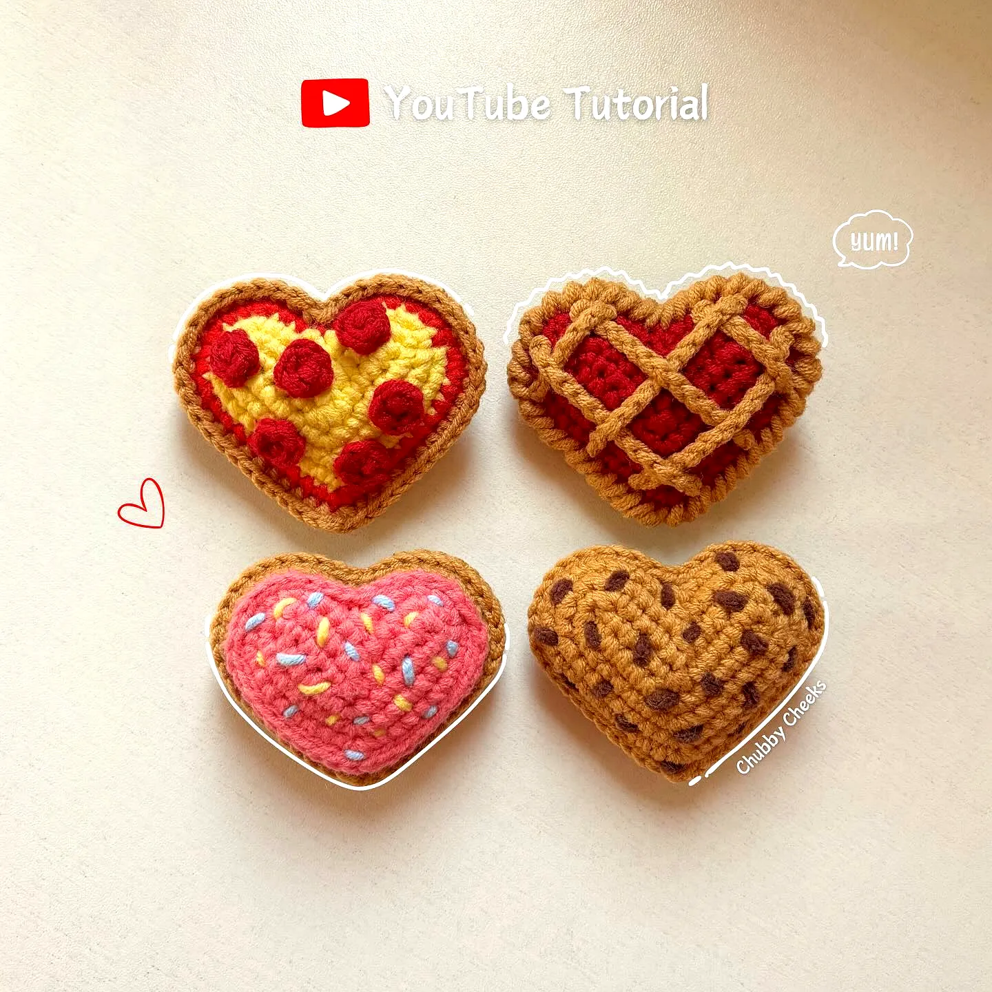 Adorable Crochet Heart Designs in Colorful Styles for Gifts