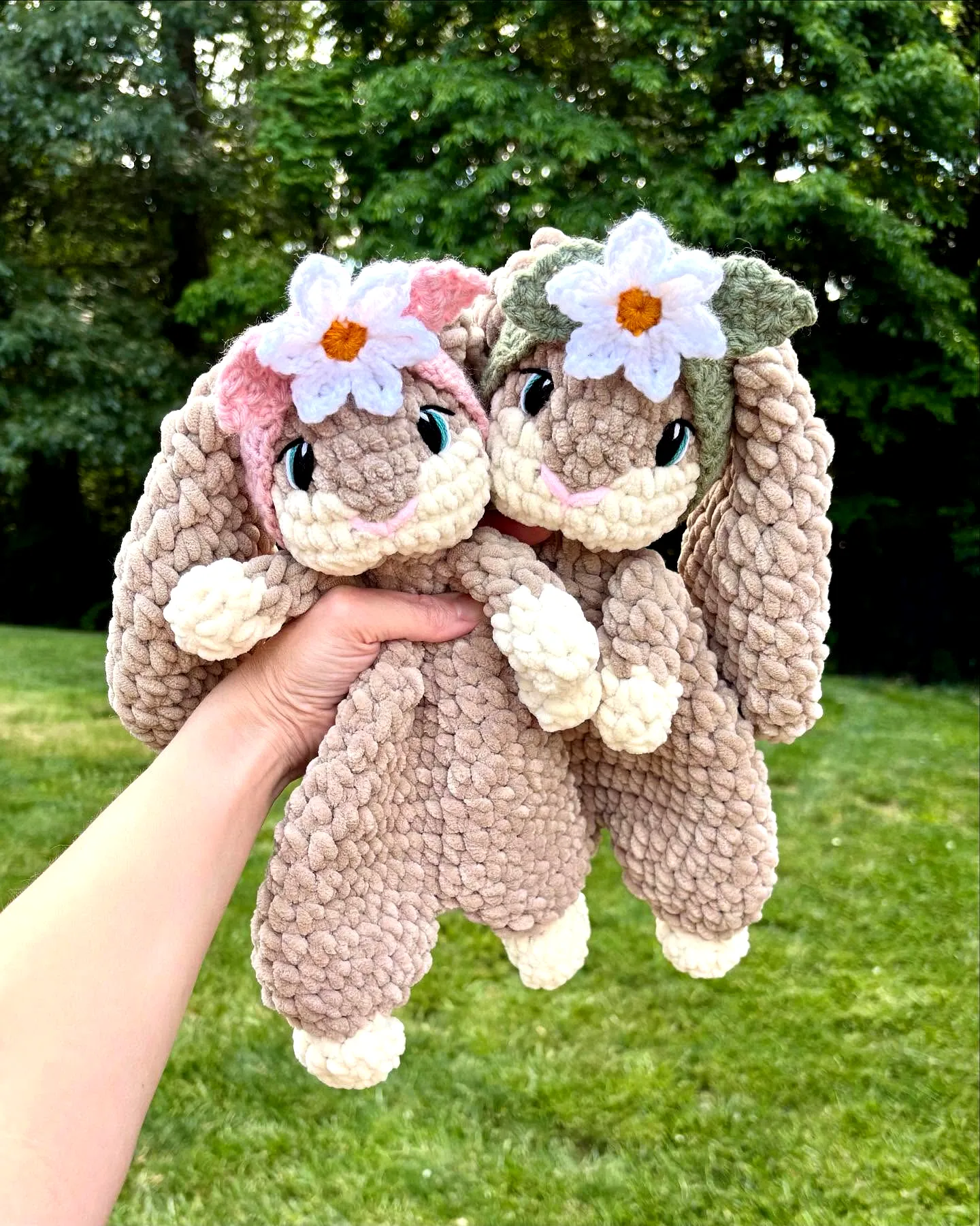 Adorable Crochet Lovey Bunny in Soft Pastel Colors