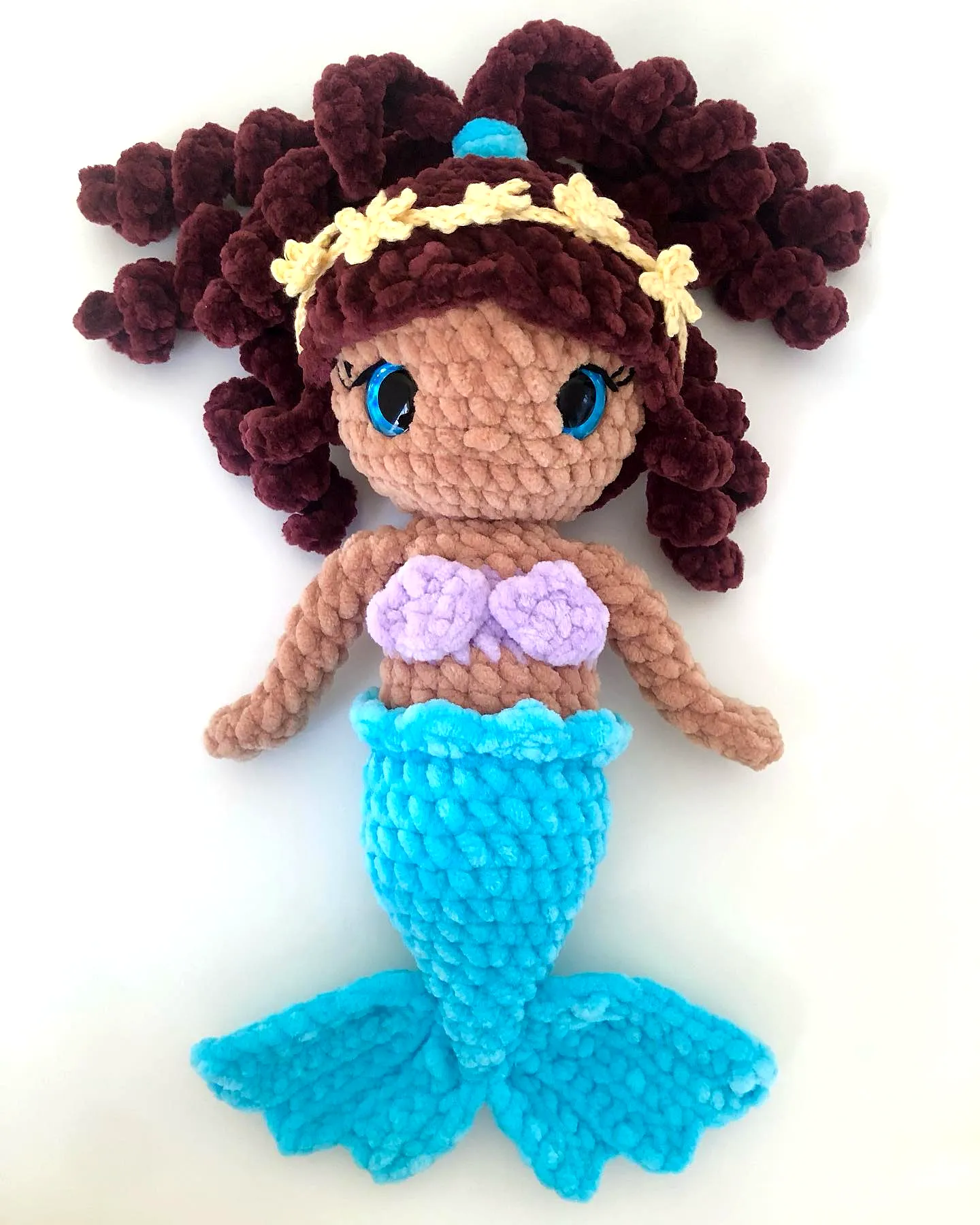 Adorable Crochet Mermaid Doll in Vibrant Colors for Beginners