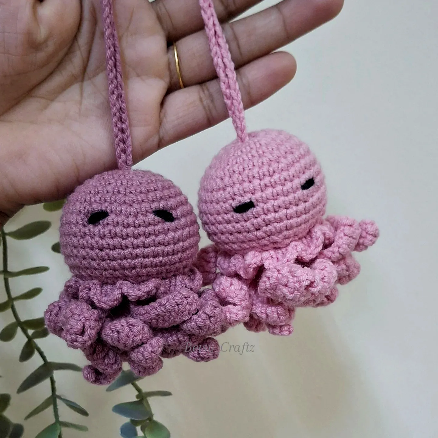 Adorable Crochet Octopus in Pink and Purple