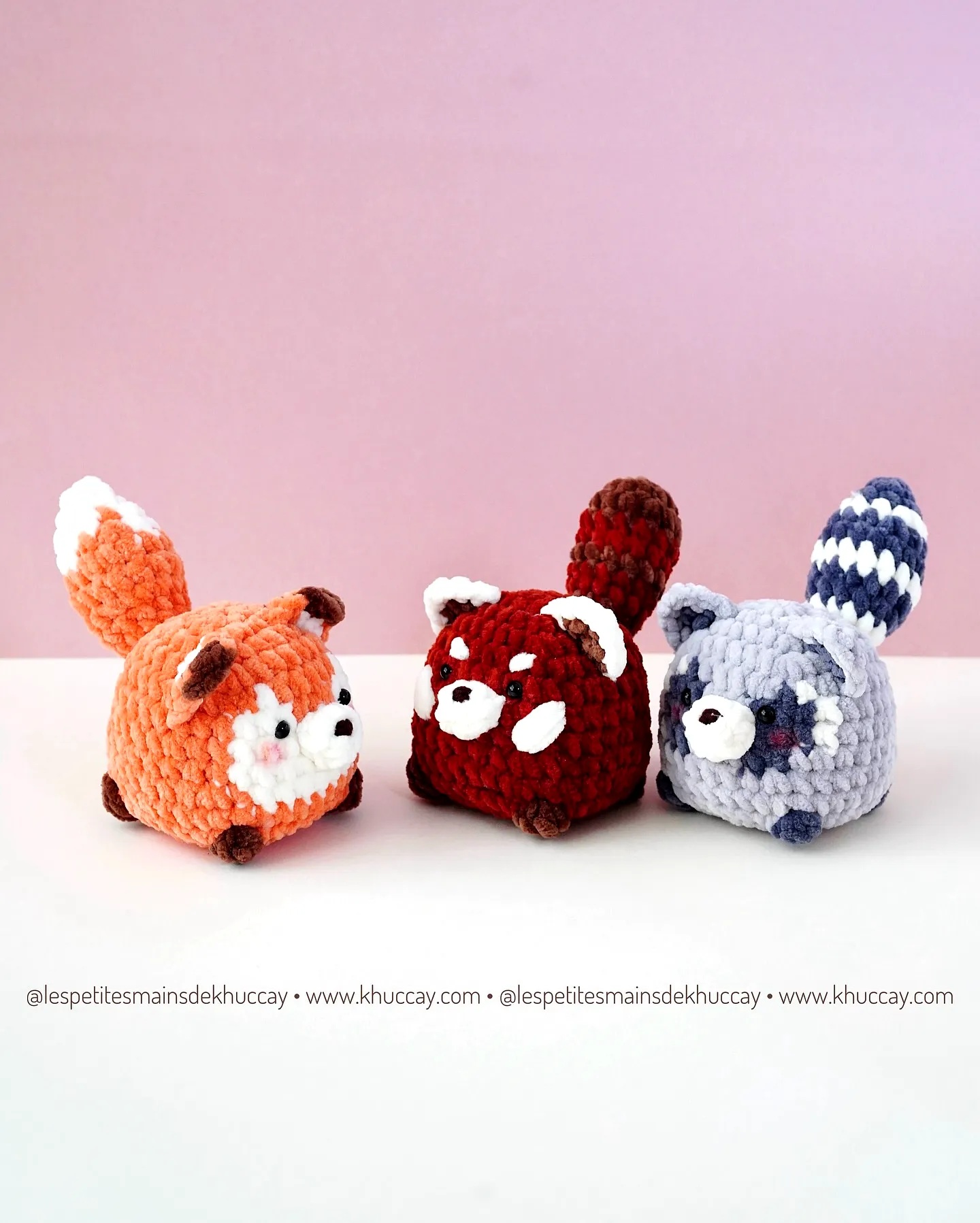 Adorable Crochet Stuffed Animal Set in Vibrant Colors