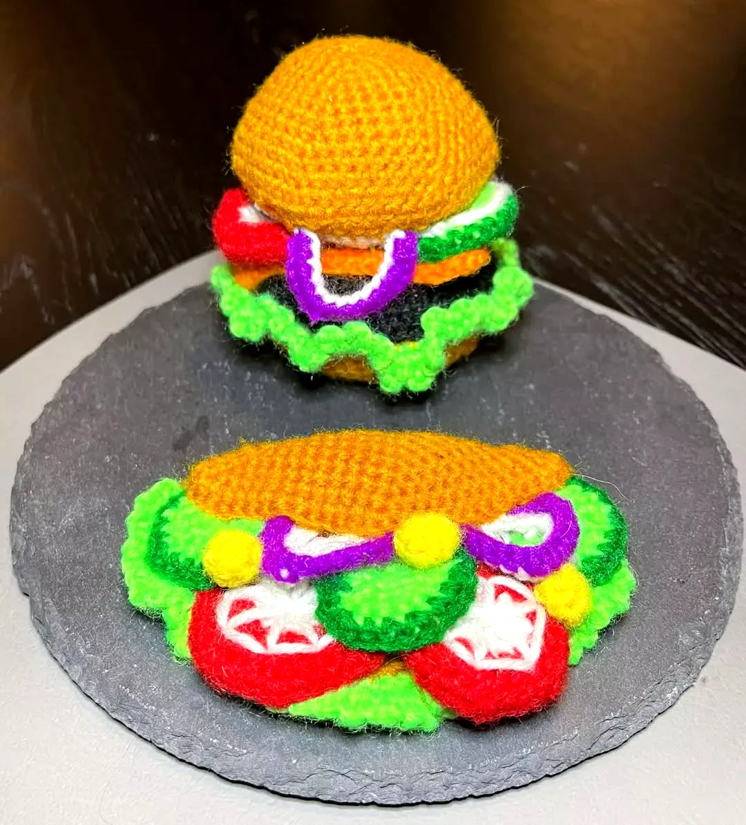 Adorable Crochet Taco in Vibrant Colors