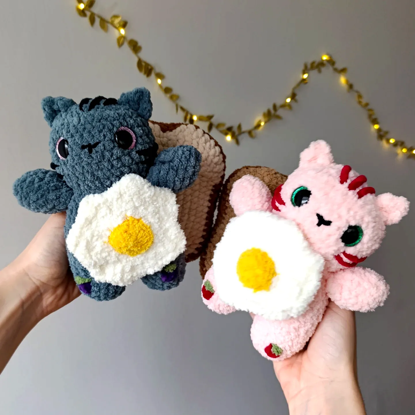 Adorable Crochet Toast Plush in Cute Pastel Colors