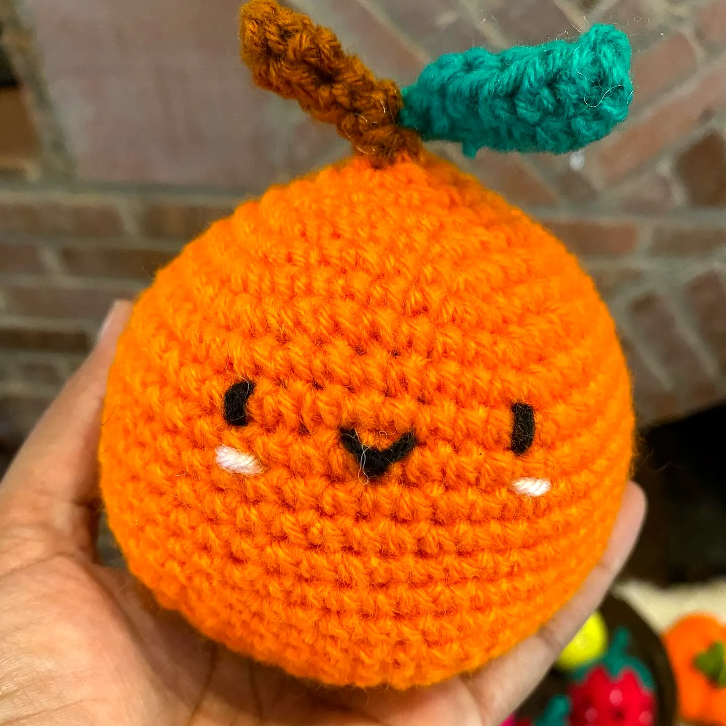 Adorable Easy Crochet Food Toy in Vibrant Orange Color