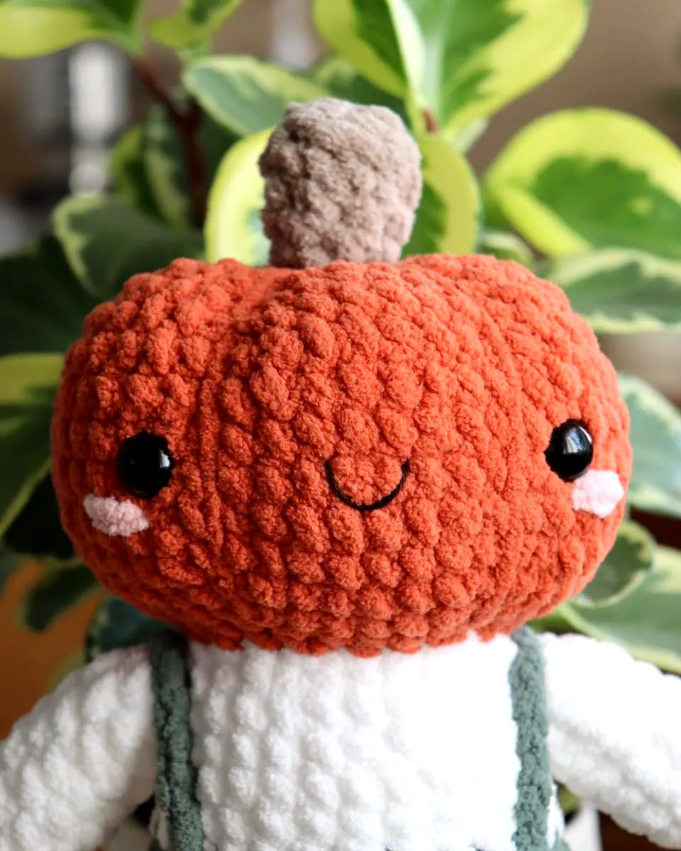 Adorable Easy Crochet Pumpkin Toy in Vibrant Orange Color