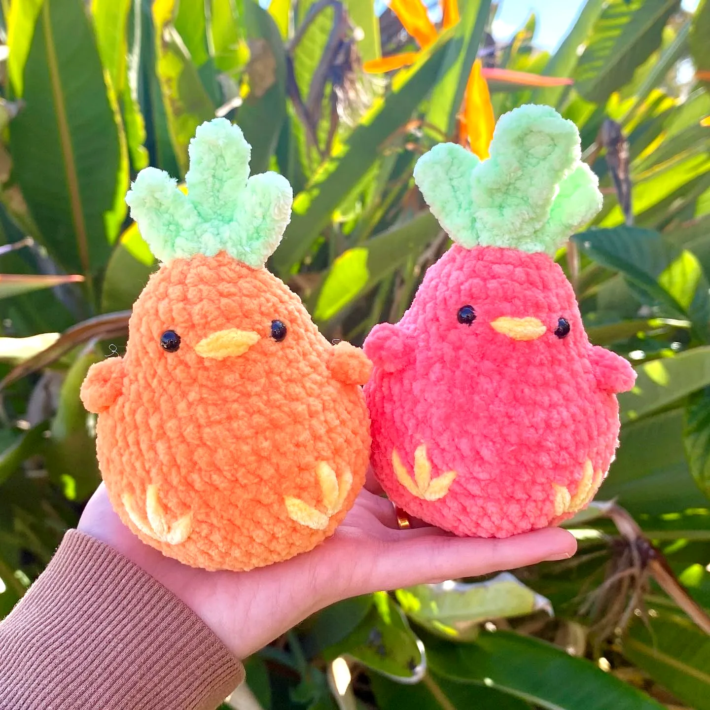 Adorable Vibrant Crochet Carrot Toy