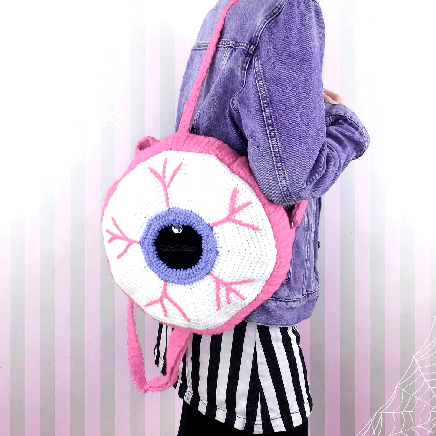 Charming Crochet Backpack in Vibrant Colors