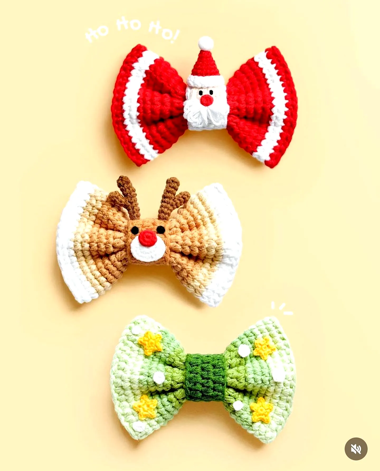 Charming Crochet Dog Bow Tie Set in Festive Colors for Advanced Crafters
