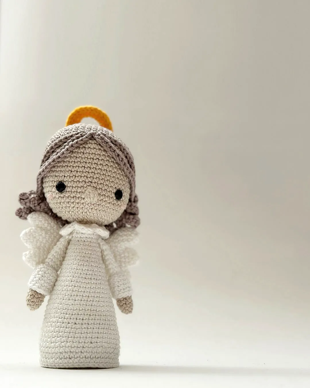 Charming Crochet Doll with Angelic Design and Delicate Details