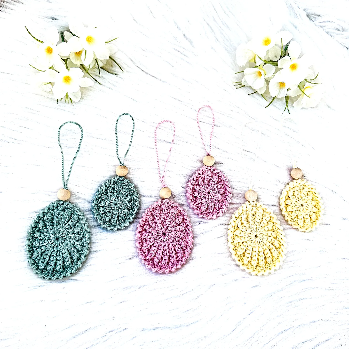 Charming Crochet Egg Ornament in Pastel Colors for Crafters