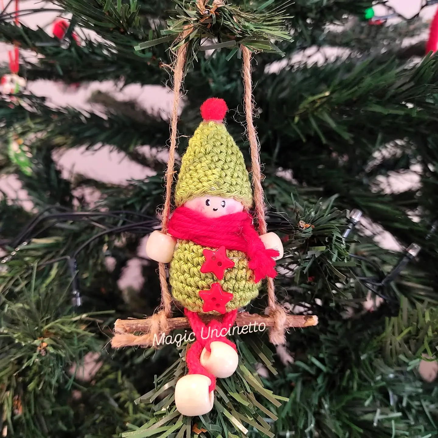 Charming Crochet Elf in Vibrant Colors