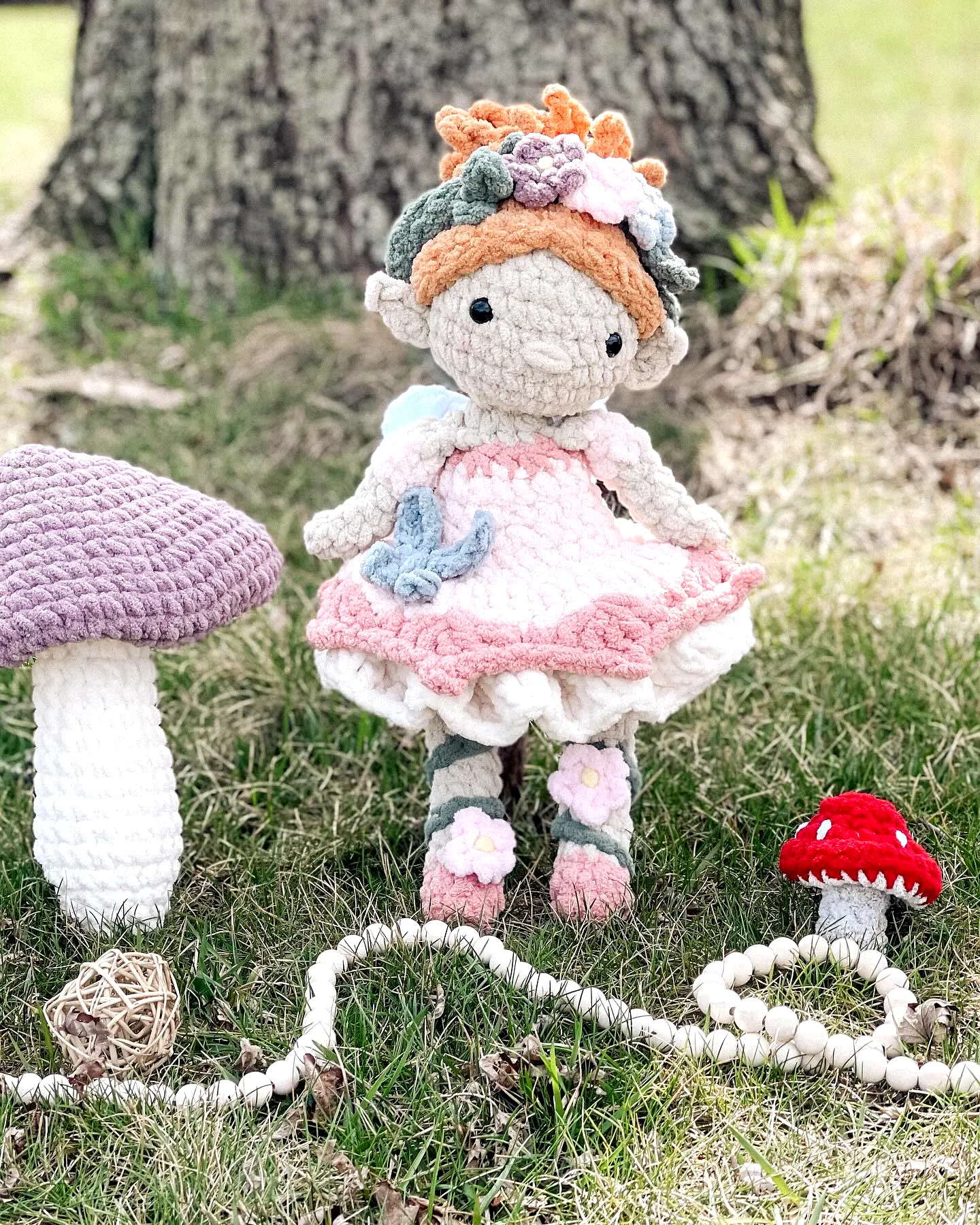 Charming Crochet Fairy in Pastel Colors