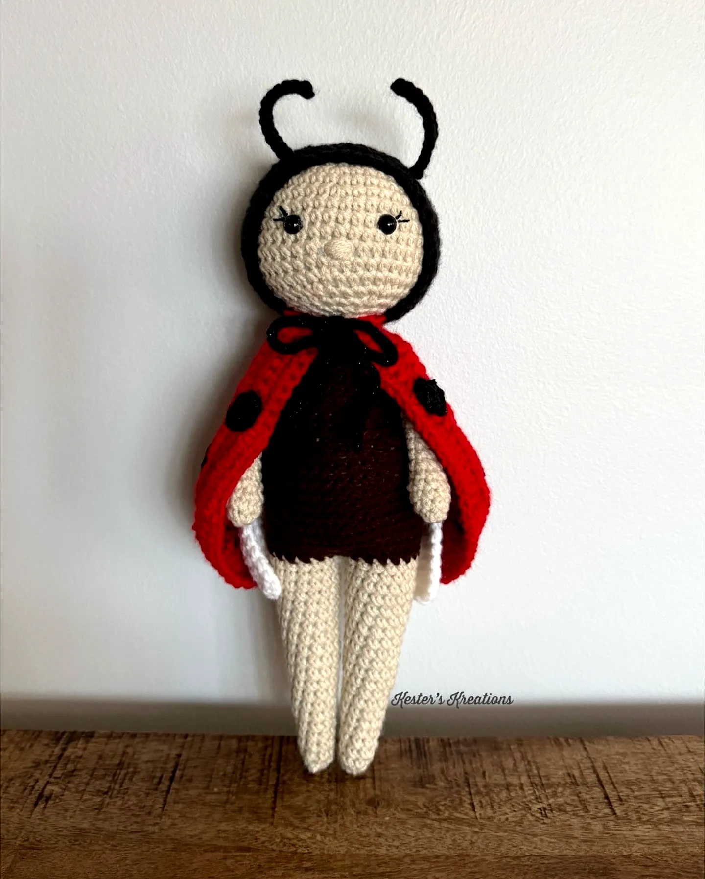 Charming Crochet Ladybug Amigurumi Doll in Vibrant Colors
