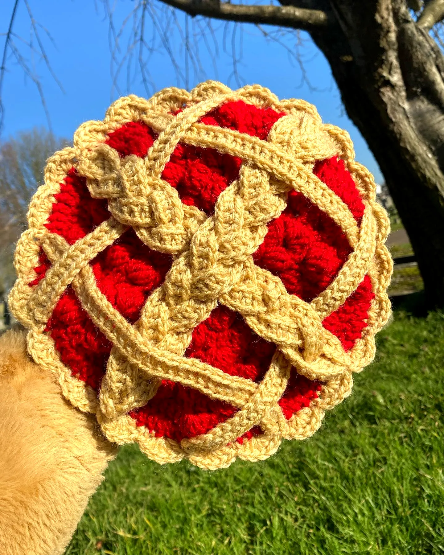 Charming Crochet Pie Vibrant Colors and Textured Design for Intermediates