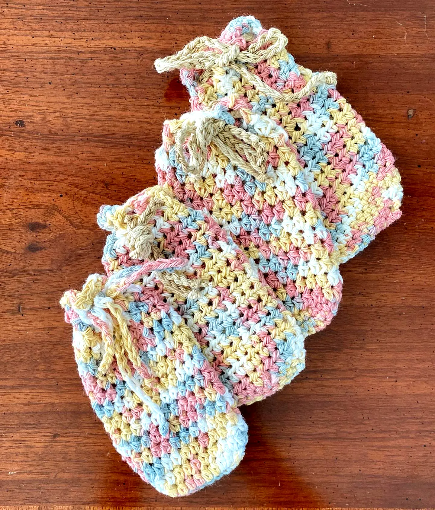 Charming Pastel Crochet Soap Saver for Easy Sustainable Use