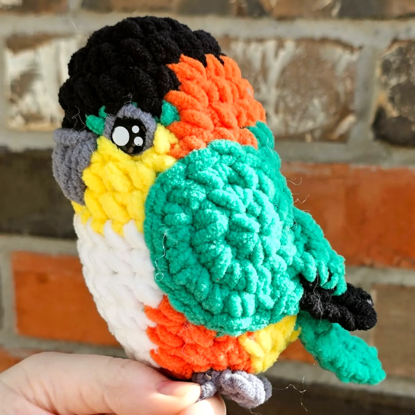 Colorful Crochet Bird Toy