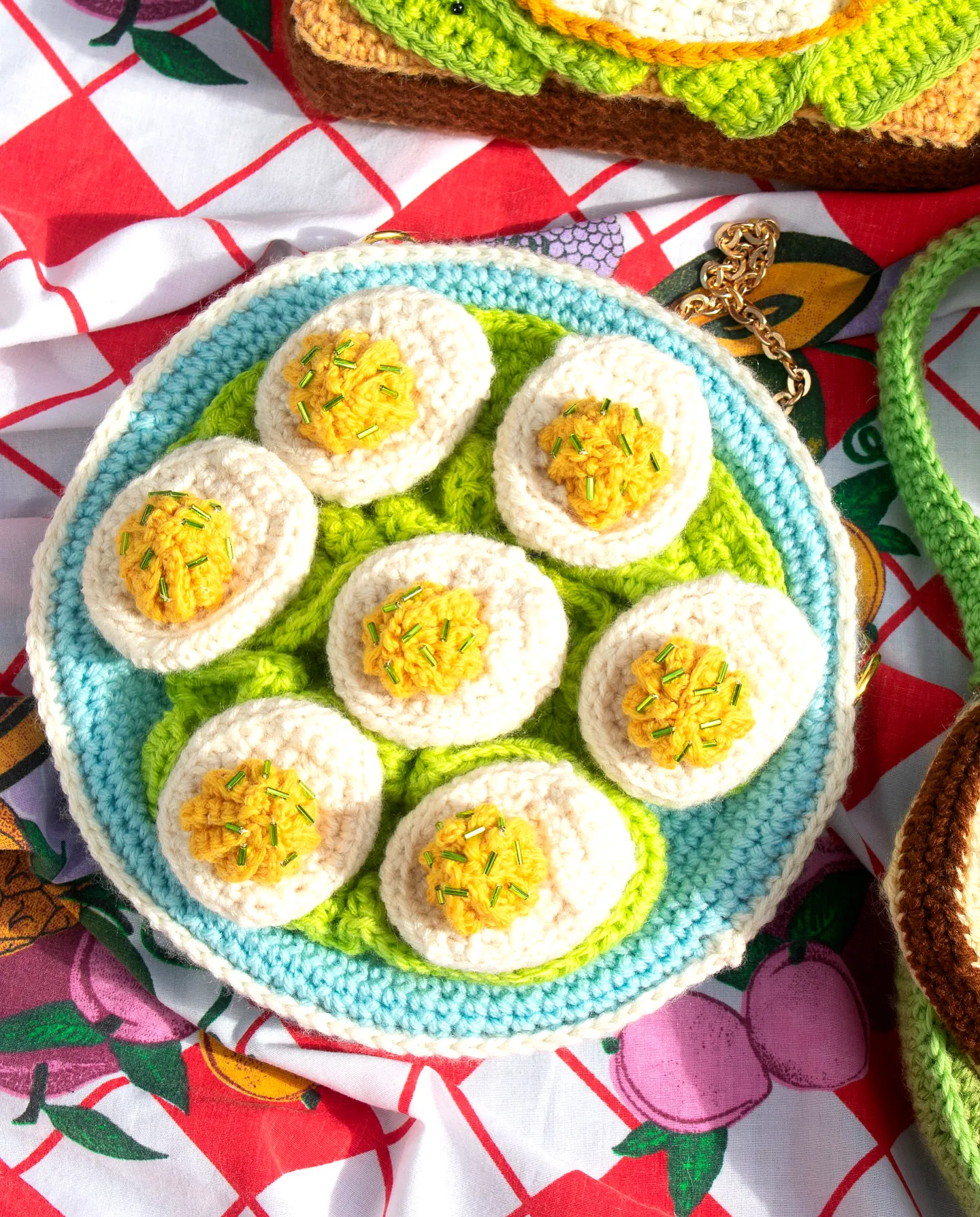 Colorful Crochet Breakfast Set