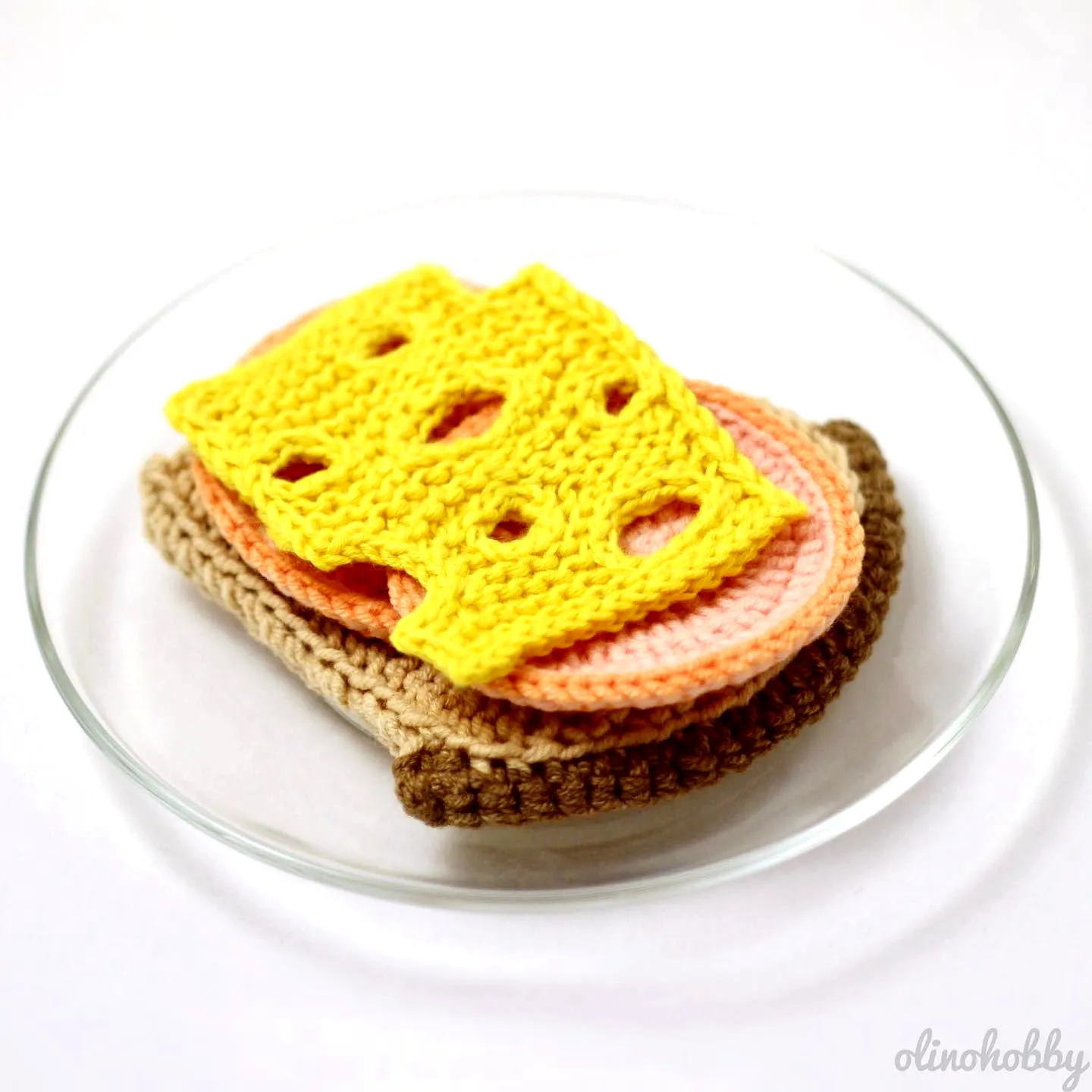 Colorful Crochet Breakfast Set with Cute Toast Design