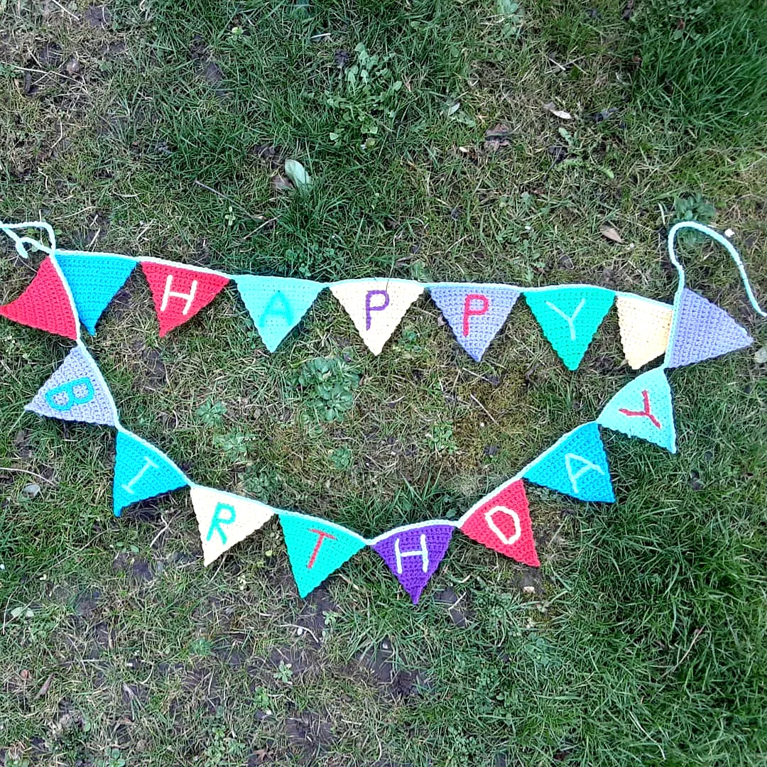 Colorful Crochet Bunting for Easy and Festive Celebrations