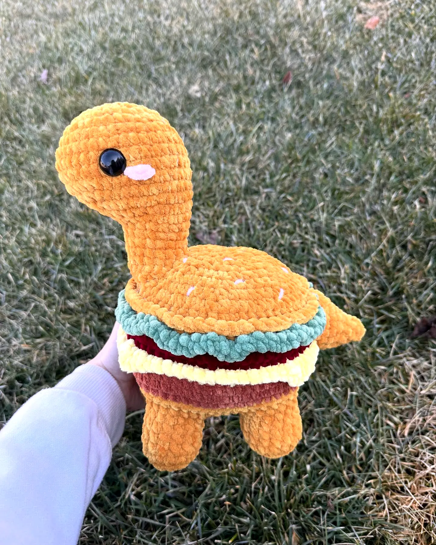 Colorful Crochet Burger Toy Easy to Make and Adorable