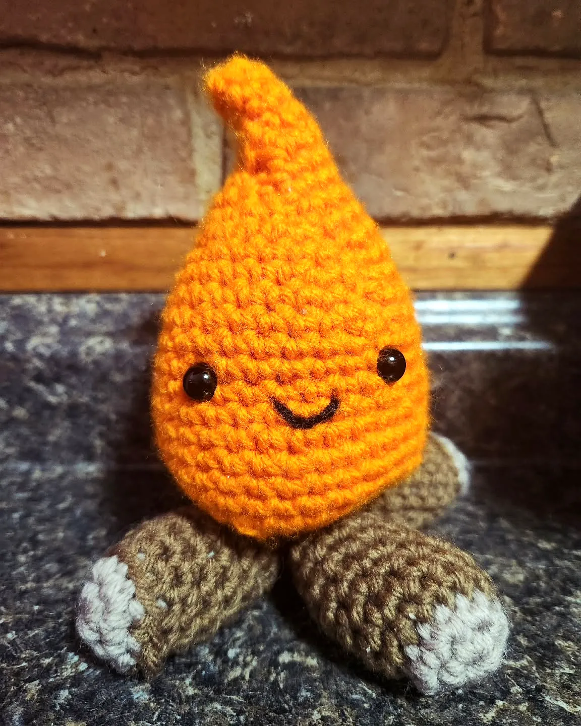 Colorful Crochet Campfire Plush Toy