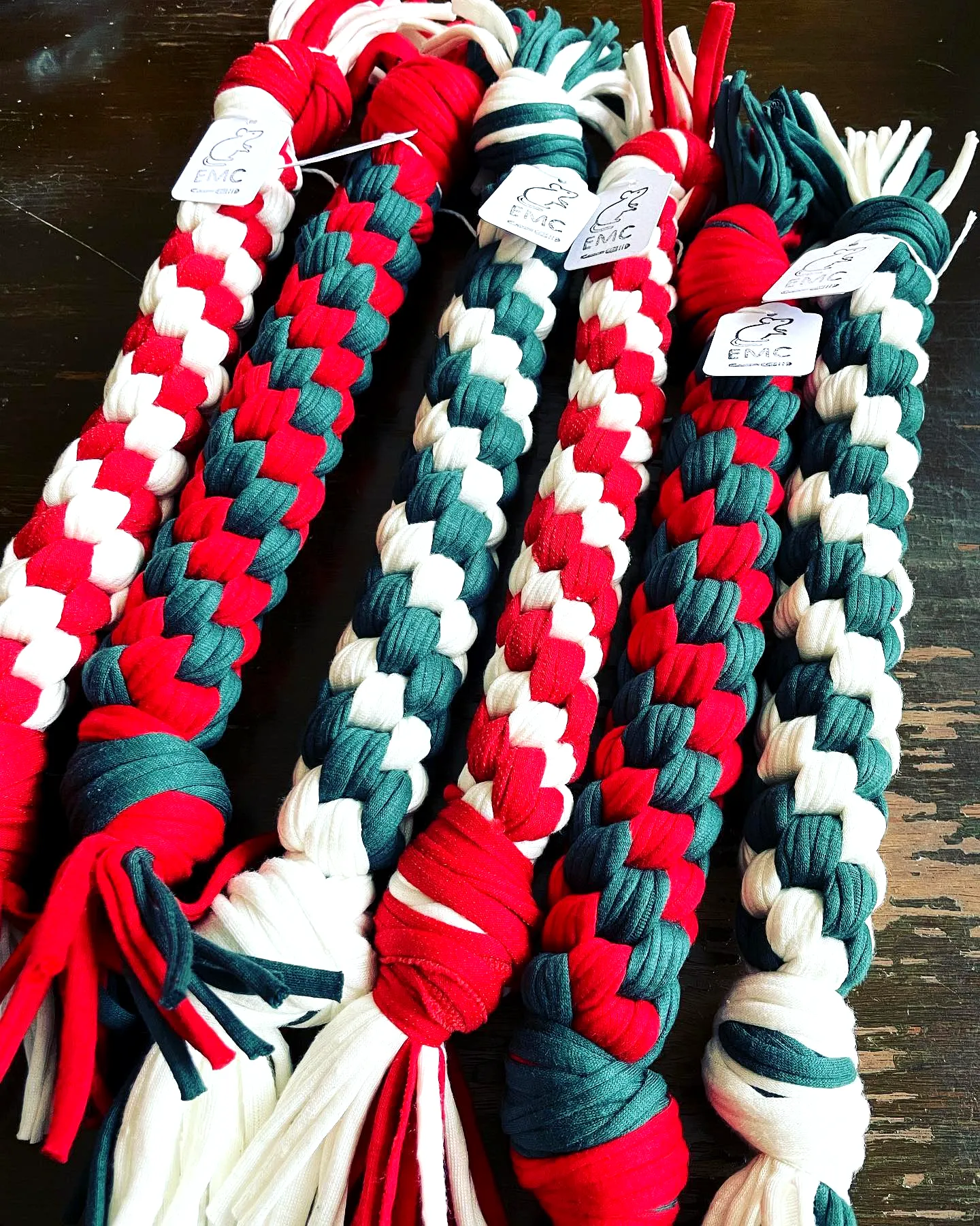 Colorful Crochet Dog Toy Easy Braided Tug for Fun Playtime