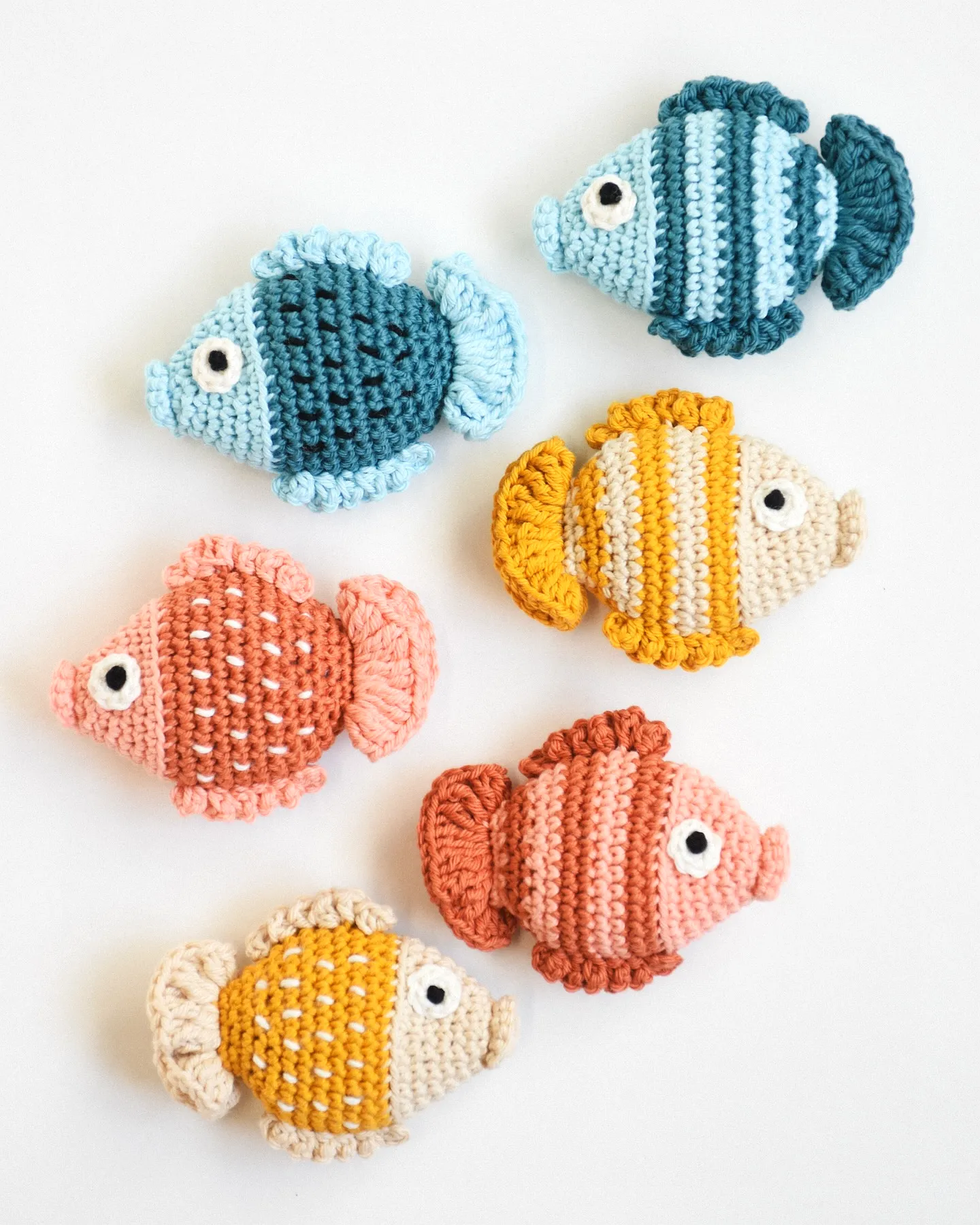 Colorful Crochet Fish Pattern