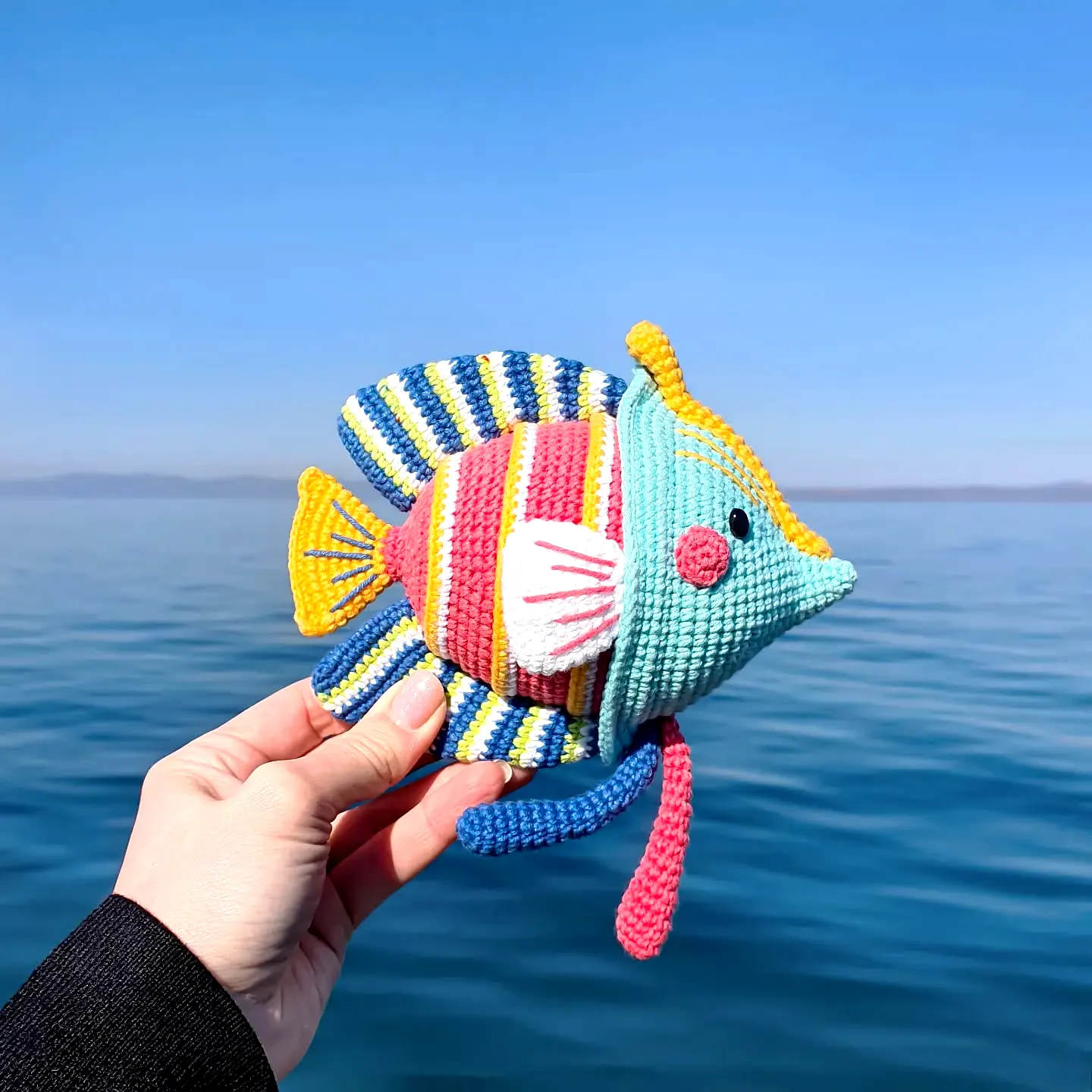 Colorful Crochet Fish Toy