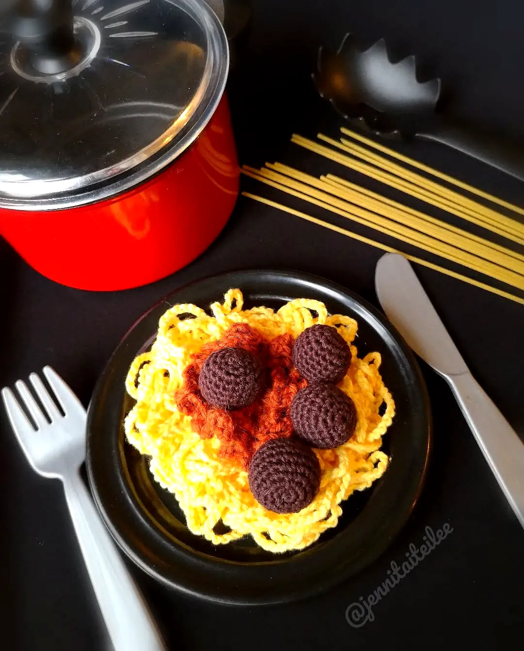 Colorful Crochet Spaghetti with Vibrant Yarn