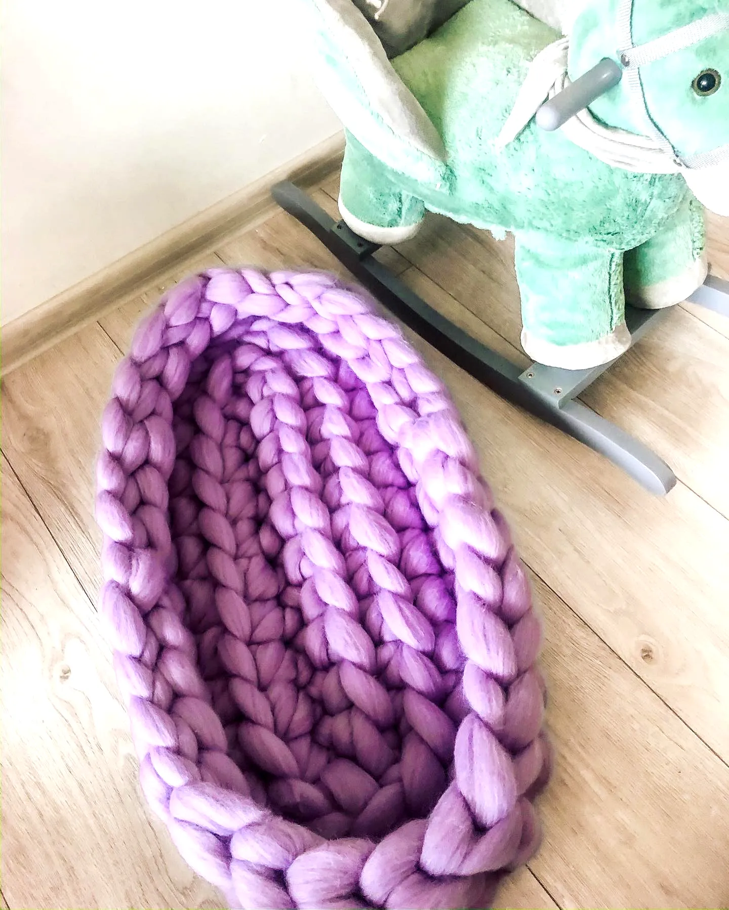 Cozy Lavender Crochet Baby Nest for Beginners and Beyond