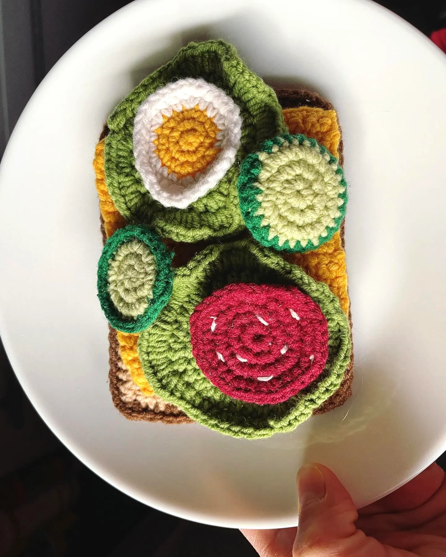 Crochet Sandwich Colorful and Cute Accessory