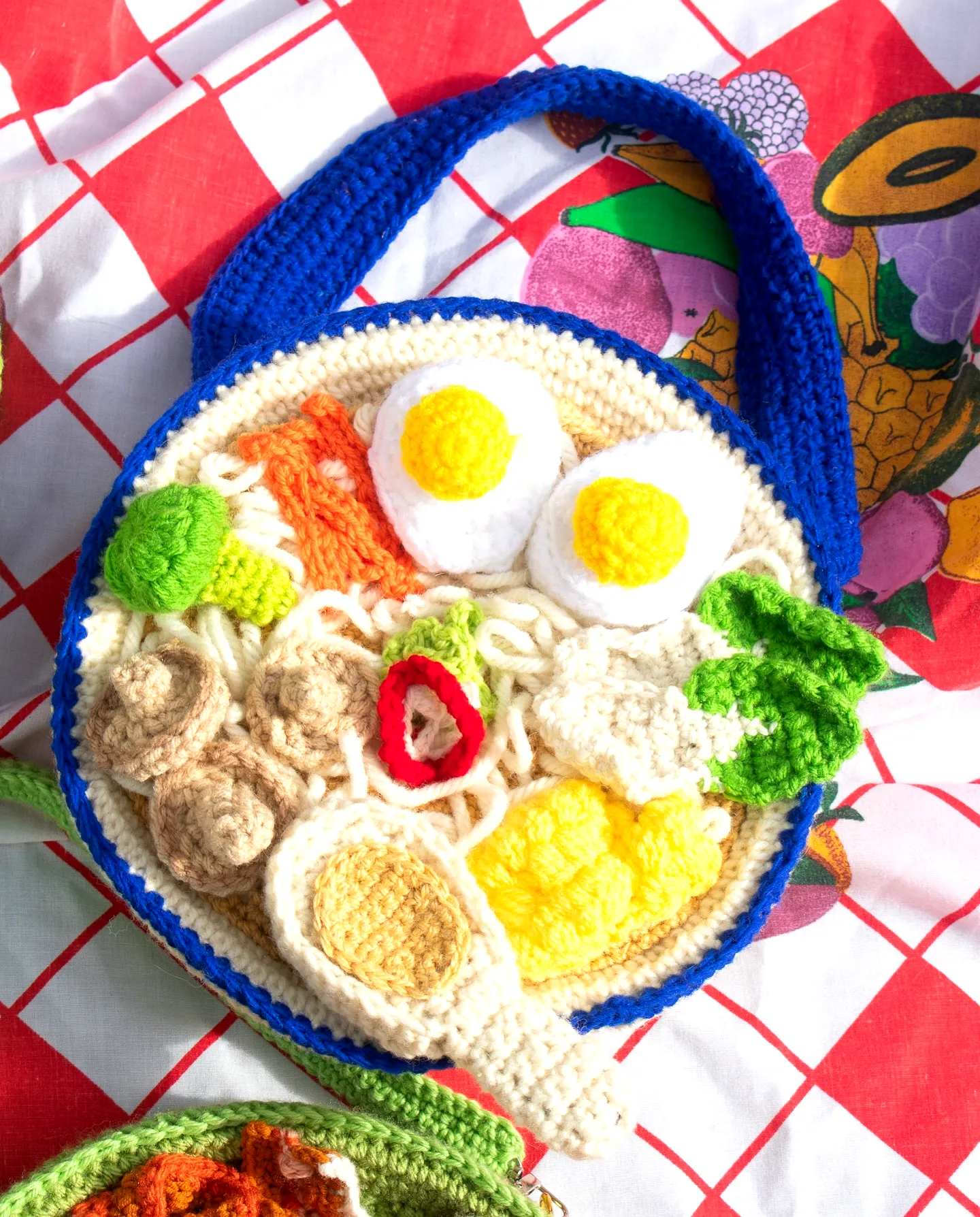 Delightful Crochet Breakfast Set in Vibrant Colors for Intermediates