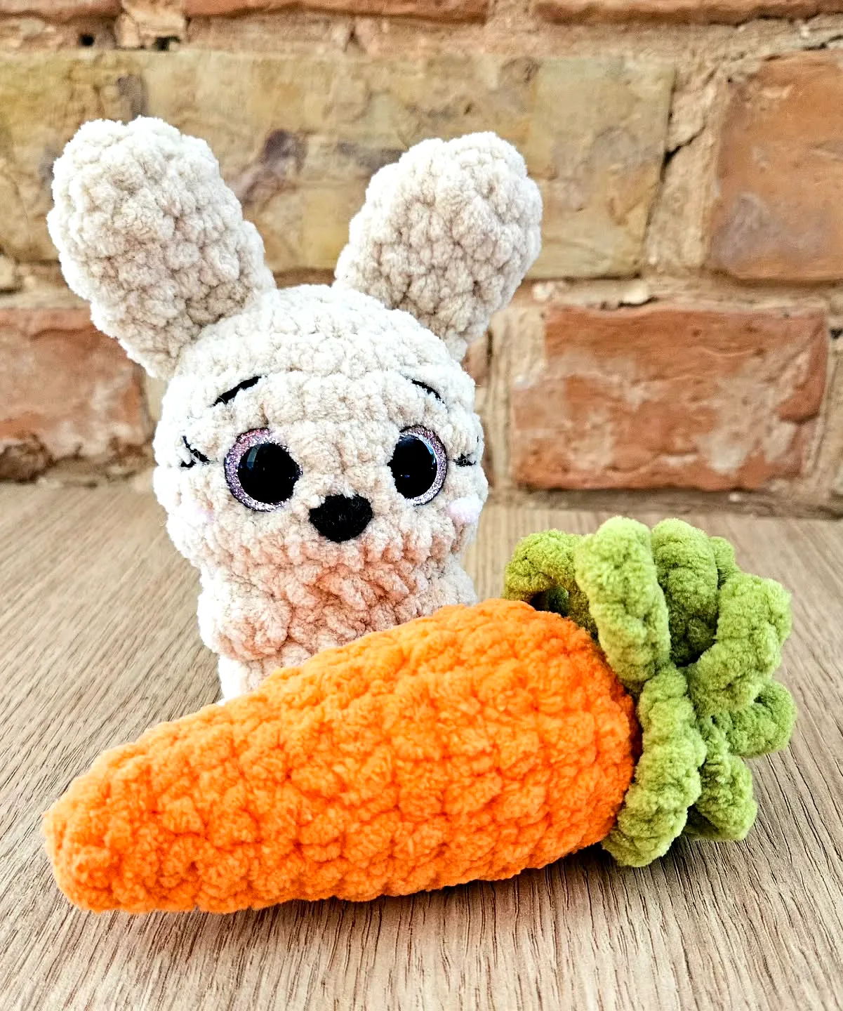 Easy Crochet Carrot in Vibrant Orange with Fluffy Texture