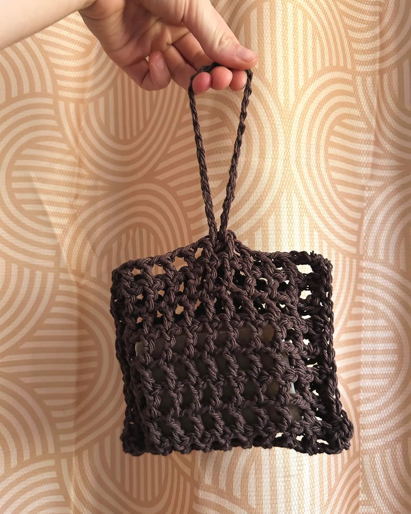 Stylish Easy Crochet Soap Saver in Colorful Grid Design