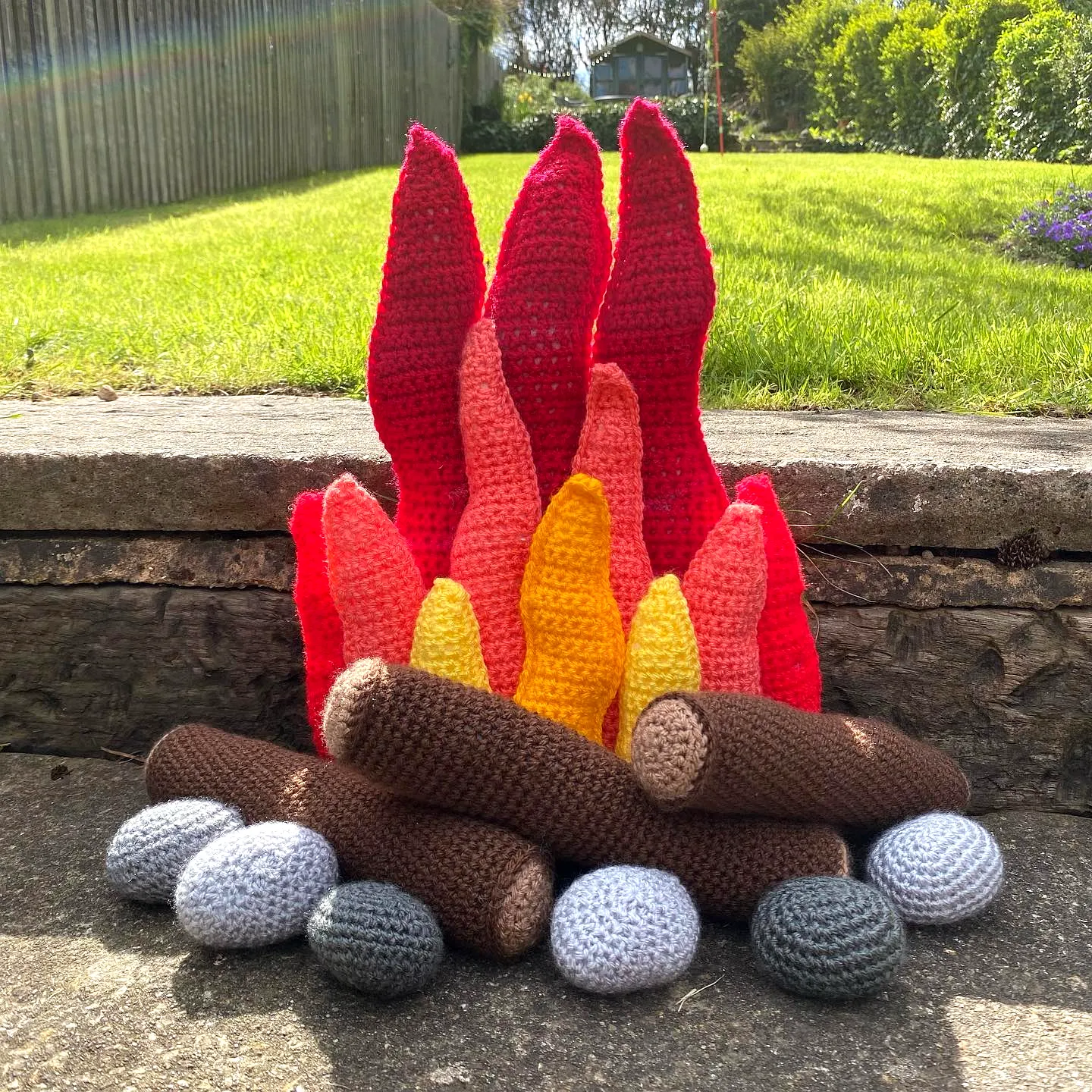 Vibrant Crochet Campfire Craft for Beginners and Intermediates