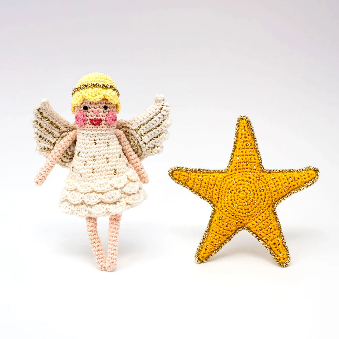 Vibrant Crochet Christmas Star Ornament