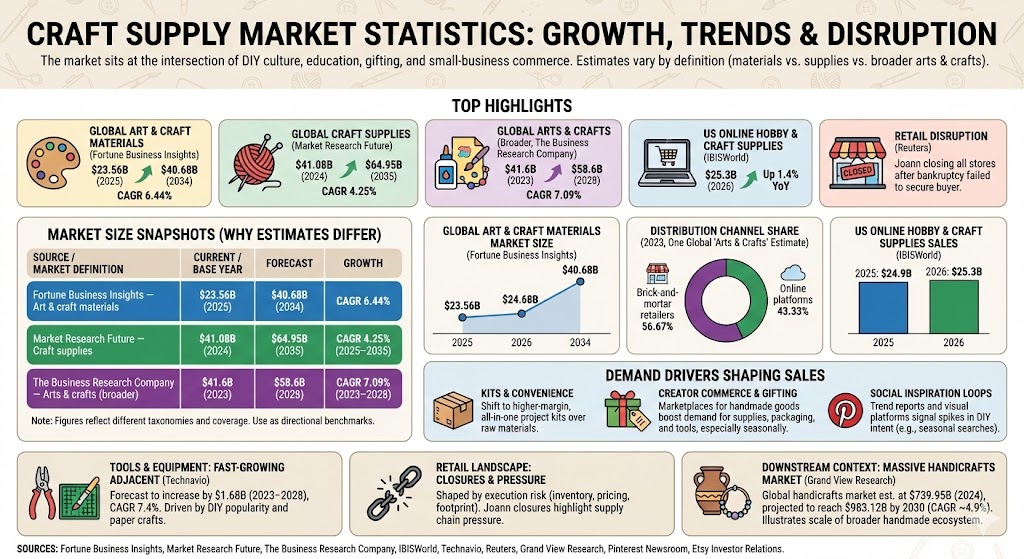 craft supply market statistics